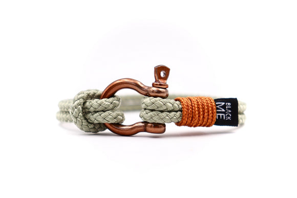 Bronze Shackle and Nautical Cord - Cx Handmade